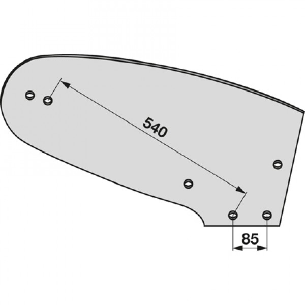 Cormana pentru plug Kuhn Huard (F) 616090, 616190: dreapta