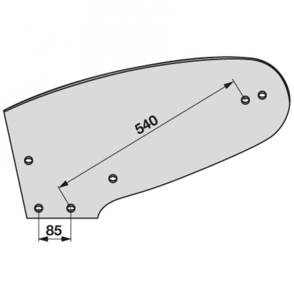 Cormana pentru plug Kuhn Huard (F) 616091, 616191: stanga