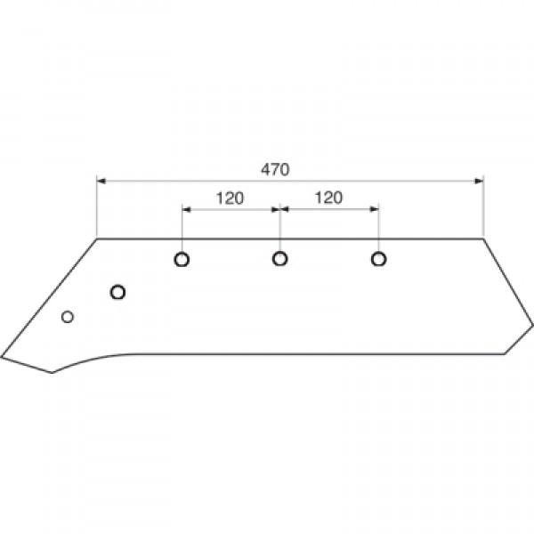 Brazdar reversibil pentru plug Pottinger 930.76.121.0: dreapta