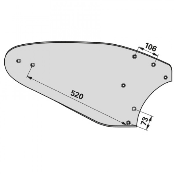 Cormana pentru plug Lemken B30B, 3441030: dreapta