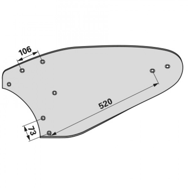 Cormana pentru plug Lemken B30B, 3441031: stanga