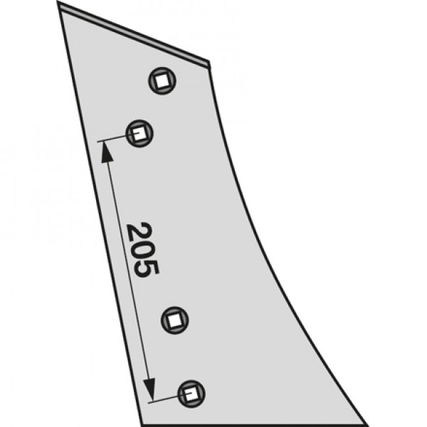 BU2K, 3450524 Piept cormana pentru plug Lemken: dreapta