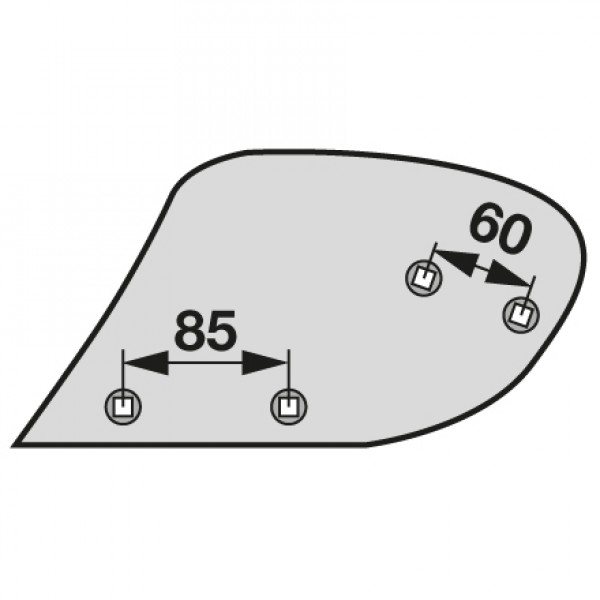 Cormana fata pentru plug Lemken D2, 3470541: stanga