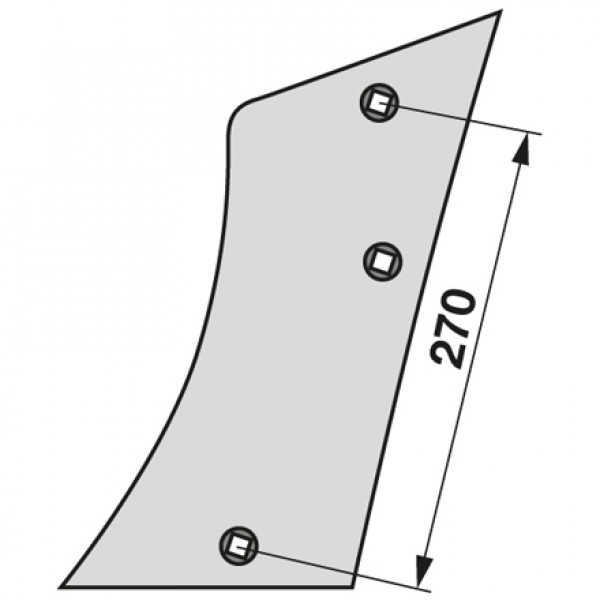 Piept cormana pentru plug Niemeyer N15, G-751, 020735: stanga