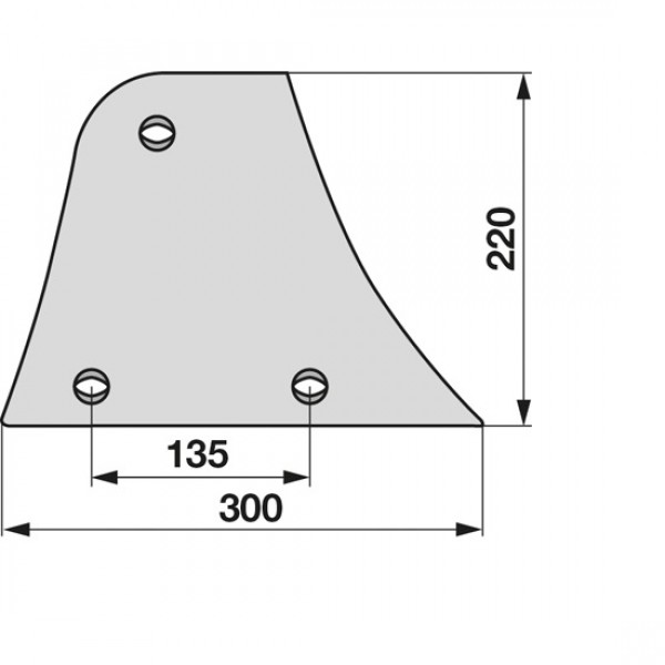 Piept cormana pentru plug Niemeyer NU16/18G, 024080: dreapta