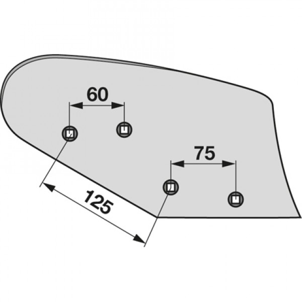 Cormana fata pentru plug Rabewerk RDG181 2715.08.01, 27150801: dreapta