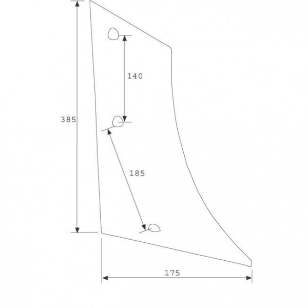 Piept cormana pentru plug Niemeyer SH15G, 023435: stanga