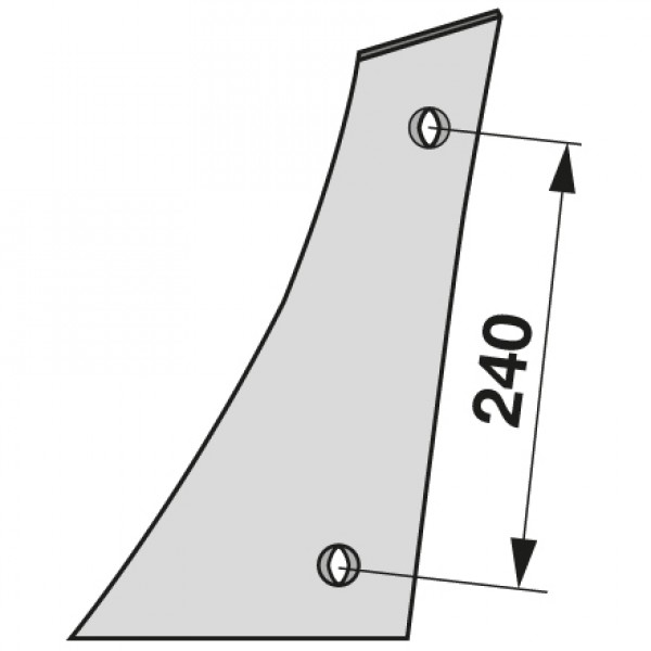 Piept cormana pentru plug Rabewerk: stanga VRP350WL, VRP-350WL, 27510502, 2751.05.02