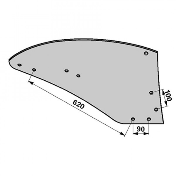 Cormana pentru plug Kverneland 073224: dreapta