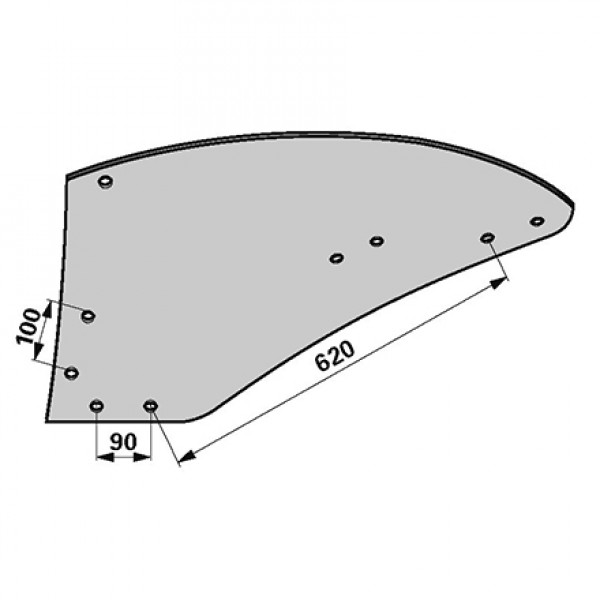 Cormana pentru plug Kverneland 073225: stanga