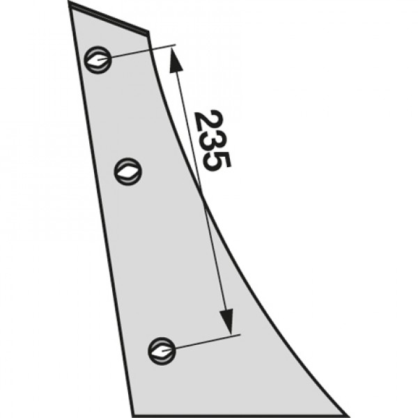 Piept cormana pentru plug Kverneland 073230: dreapta