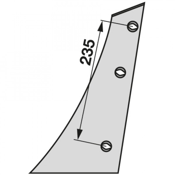 Piept cormana pentru plug Kverneland 073231: stanga