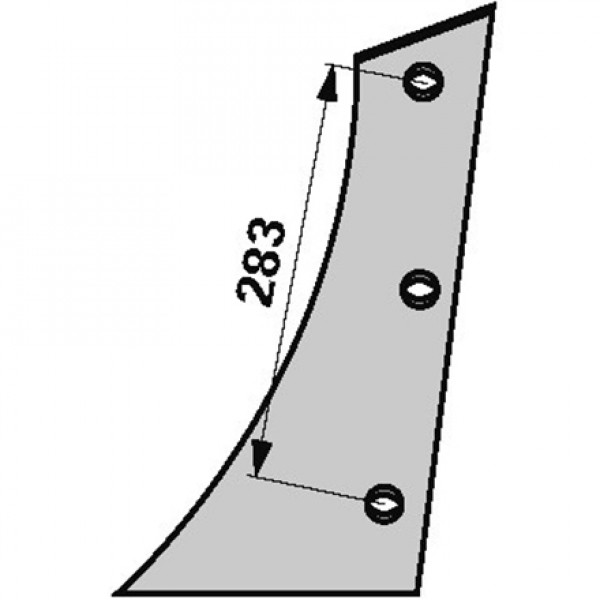 Piept cormana pentru plug Kverneland 073242: stanga