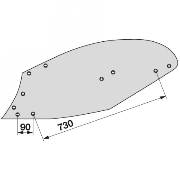 Cormana pentru plug Kverneland 073291: stanga