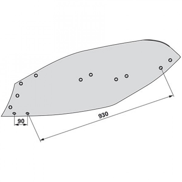 Cormana pentru plug Kverneland 083229:  stanga