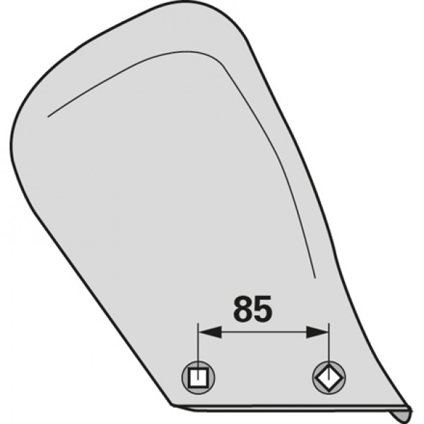 Cormana fata pentru plug Lemken M1, 3470564: dreapta