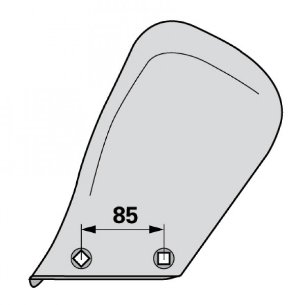 Cormana fata pentru plug Lemken M1, 3470565: stanga