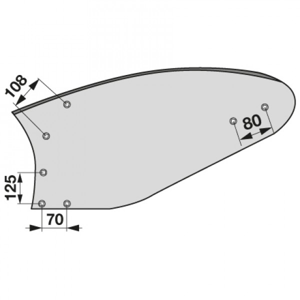 Cormana pentru plug Lemken NBU1B,  3440719: stanga