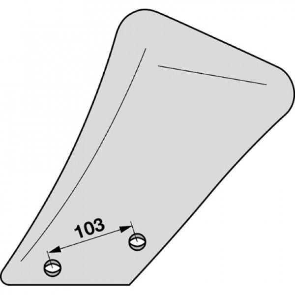 Cormana fata pentru plug Amazone/BBG, Pottinger, Vogel&Noot PA3.055.02, 1903698: stanga