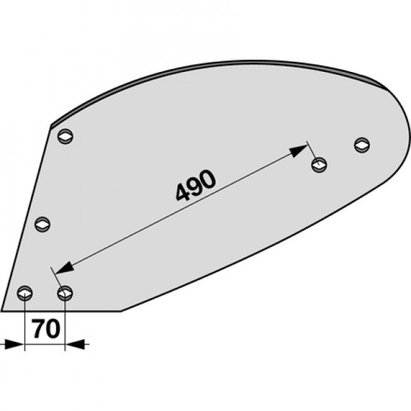 Cormana pentru plug Amazone/BBG, Vogel&Noot PK4.002.02, PK400202, UN400: stanga