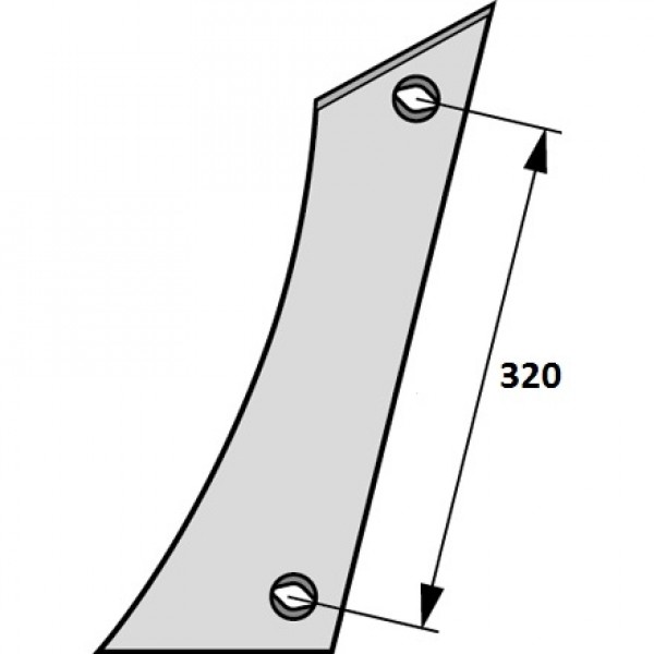 Piept cormana pentru plug Vogel&Noot PK5.002.03, PK500203, UN430: stanga