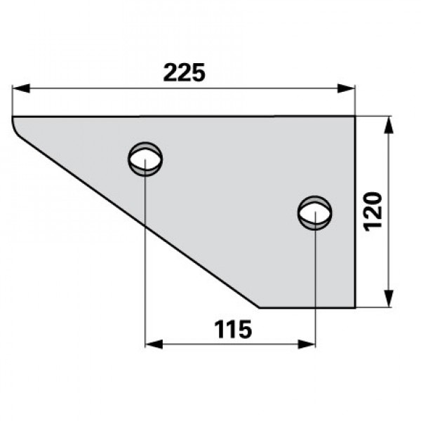 Plaz pentru plug Niemeyer 024013, SH15G