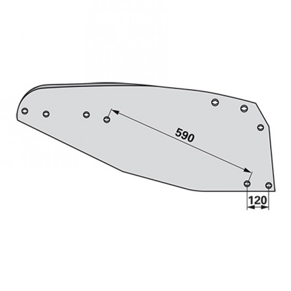 Cormana pentru plug Gregoire-Besson 173460 (8AR8HLM): dreapta