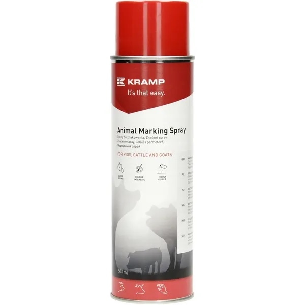 Spray rosu marcarea animale 500ml