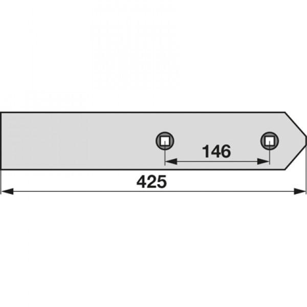 Plaz scurt pentru plug Lemken 3401570, A1V