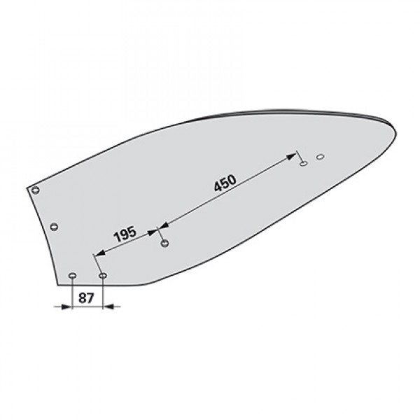 Cormana pentru plug Kuhn Huard (F) 616243 SK: stanga