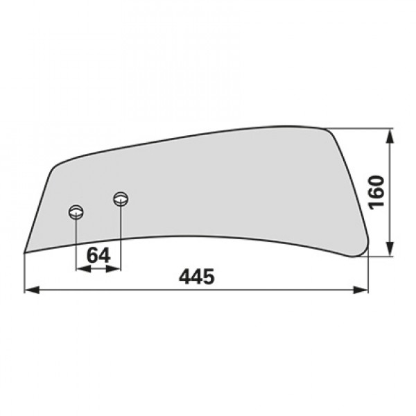 Cormana suplimentara pentru plug Overum 96065: stanga