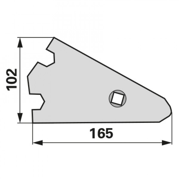 Varf plaz pentru plug Lemken AK12W, 3401903