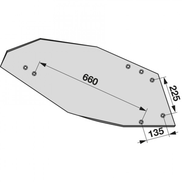 Cormana pentru plug Rabewerk HRP350W, HRP-350W, 27510401, 2751.04.01: dreapta