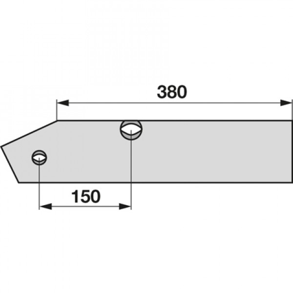 Plaz scurt pentru plug Niemeyer N13/15G - 020620: dreapta