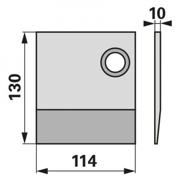 Varf plaz pentru plug Lemken SCR11L - 3401481: stanga