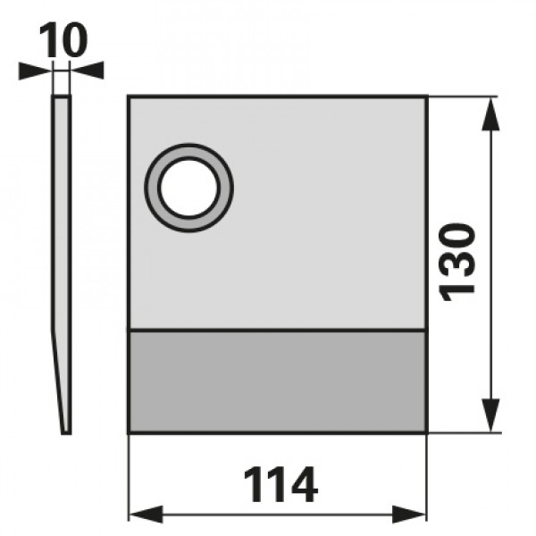 Varf plaz pentru plug Lemken SCR11R - 3401480: dreapta