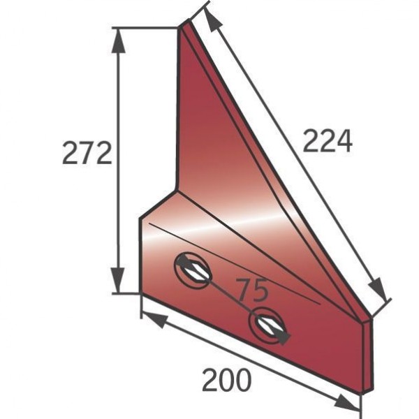 Plaz pentru plug: Naud 03060116D (NC:031193D): dreapta