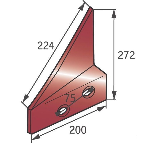 Plaz pentru plug: Naud 03060116G (NC: 031193G): stanga