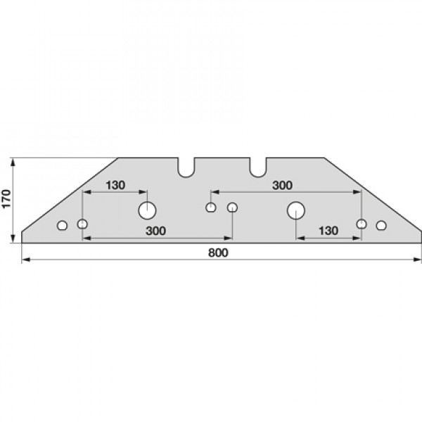 Plaz lung pentru plug Kverneland 073609 (Reversibil)