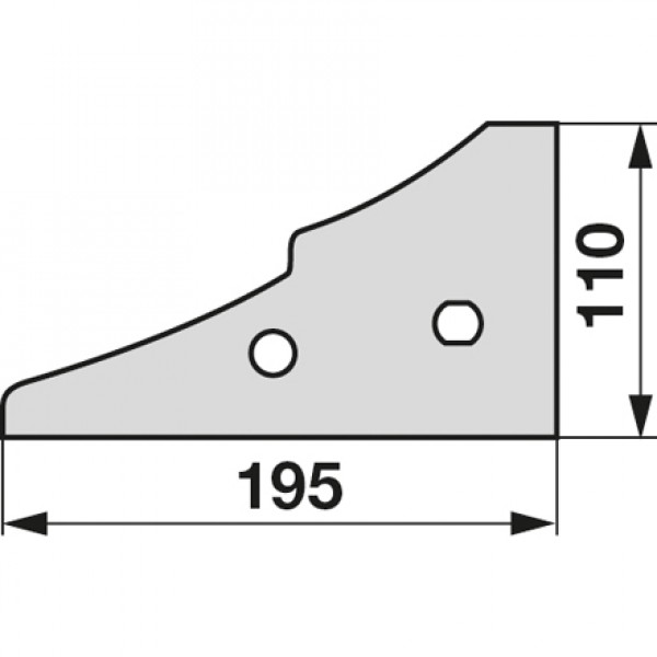 Plaz pentru plug Kuhn Huard (F) 223120: dreapta