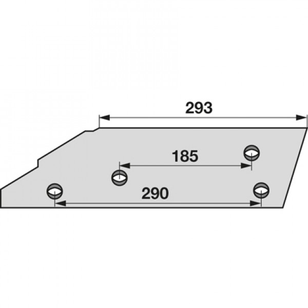 Plaz scurt pentru plug Kuhn Huard (F) 278074: dreapta