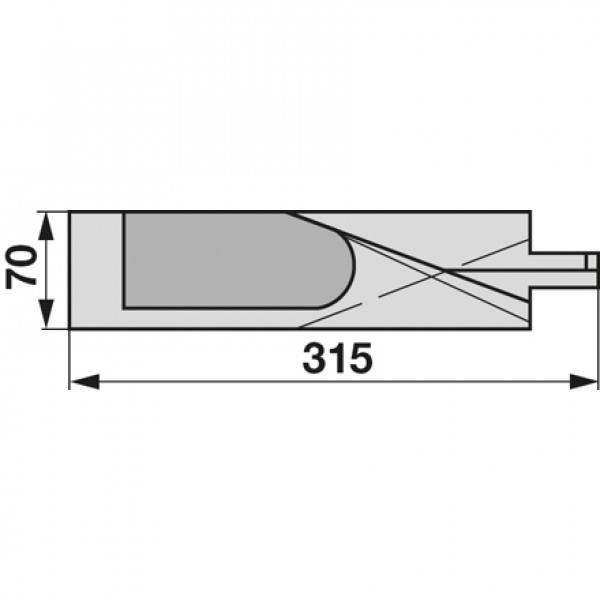 Varf brazdar pentru plug Overum 74601