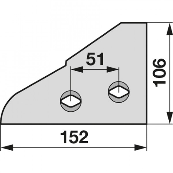 Plaz pentru plug Kuhn Huard (F) 761110: dreapta