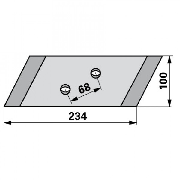 Varf brazdar pentru plug Overum 84060: dreapta