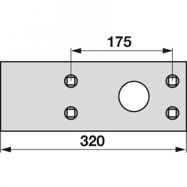 Plaz lung pentru plug Skjold 90230020 - T 83/88, R/L