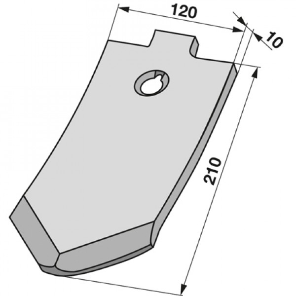 Varf brazdar pentru plug Frank 92281 - 120x10