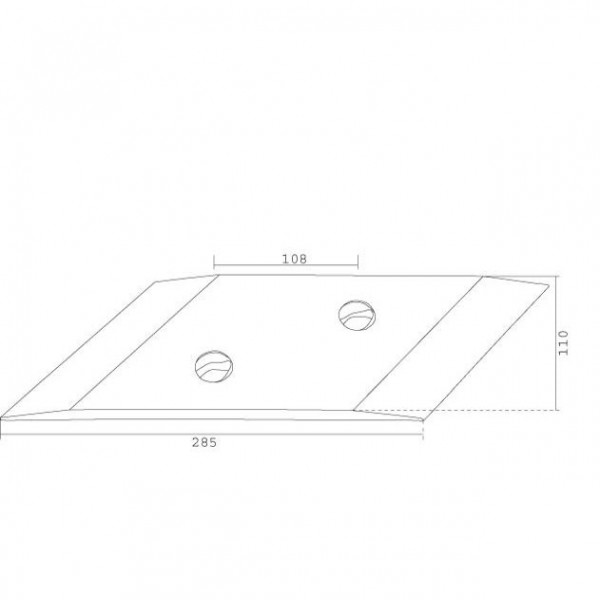 Varf brazdar pentru plug Landsberg/Pottinger 925.26.011.1 (Reversibil) - WSS: dreapta