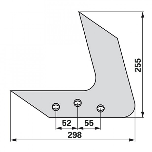 Plaz pentru plug Overum 94623: stanga