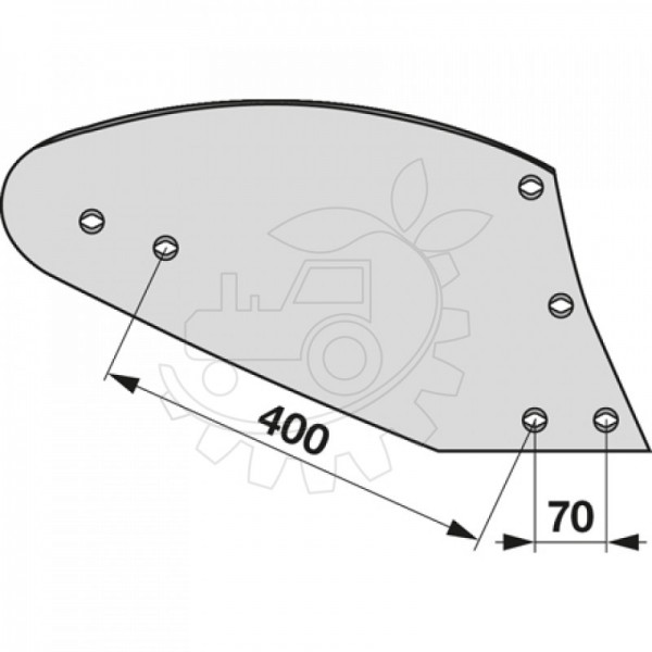 Cormana pentru plug Bassum Eicher Gassner Frank HST1080: dreapta