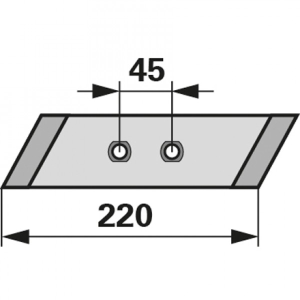 Varf brazdar pentru plug Frank, Amazone/BBG, Gassner, Krone, Pottinger M1000, 1903675, 92393, ZW1000, 929099: dreapta